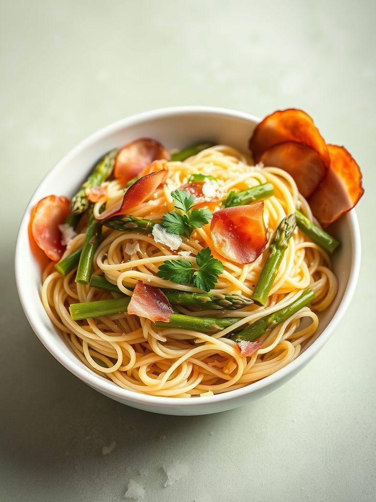 italian spring pasta dish