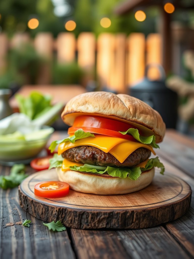 juicy beef patty sandwiches