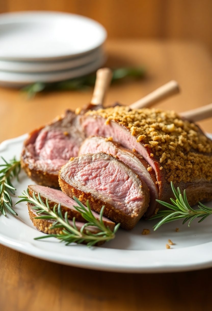 lamb with herb crust