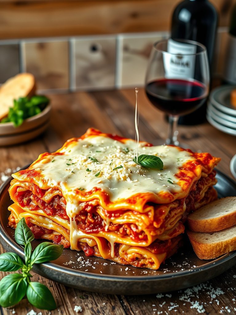 layered italian pasta dish