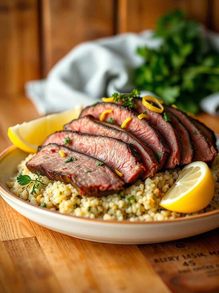 lemon herb quinoa dish