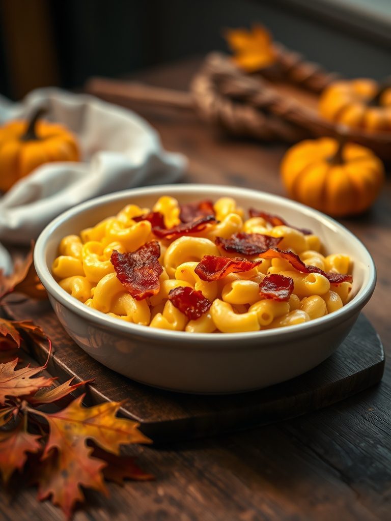 mac cheese bacon baked