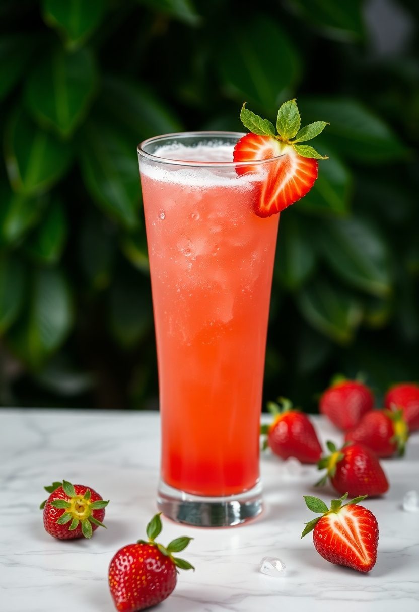make a strawberry drink