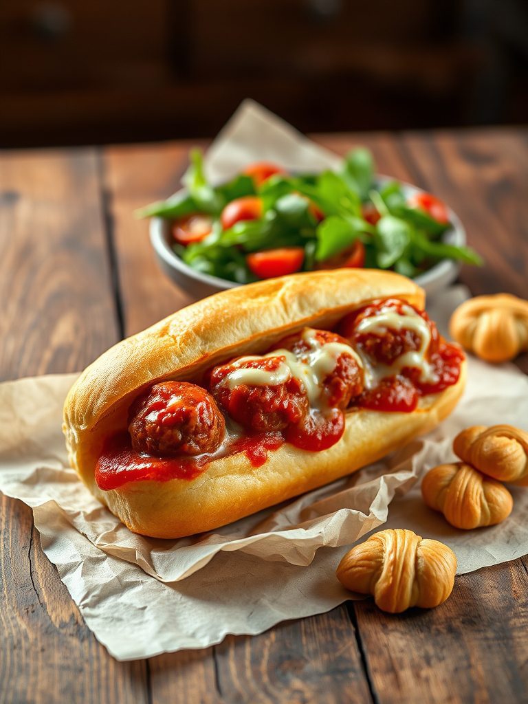 meatball subs are ready
