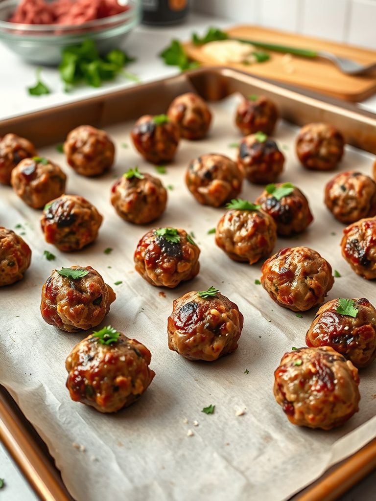 meatballs for easy freezing