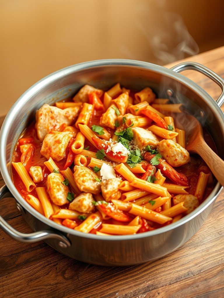 mexican chicken noodle dish