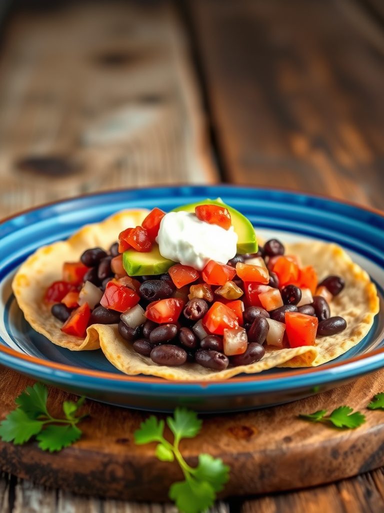 mexican food bean tacos