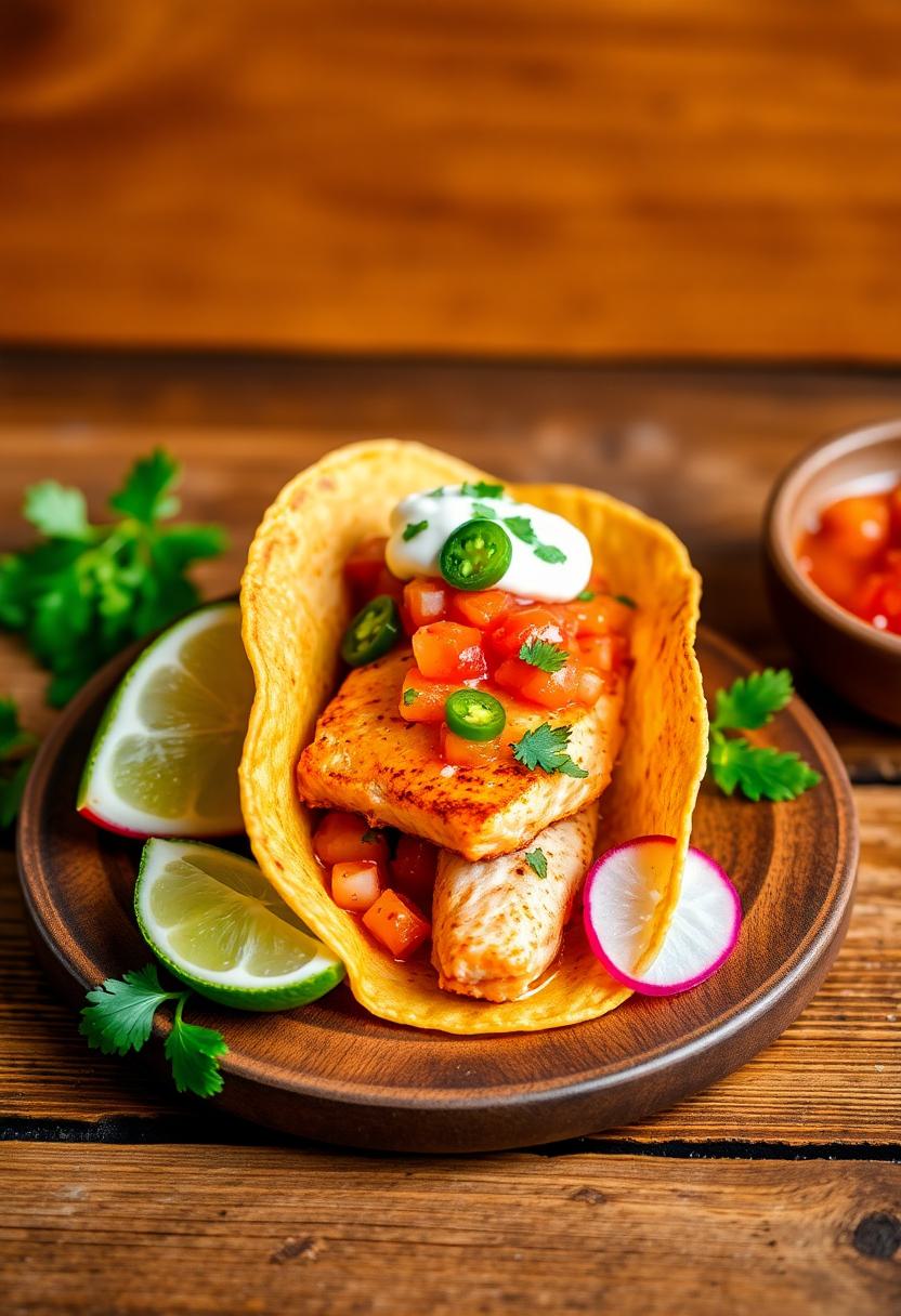 mexican inspired fish dish