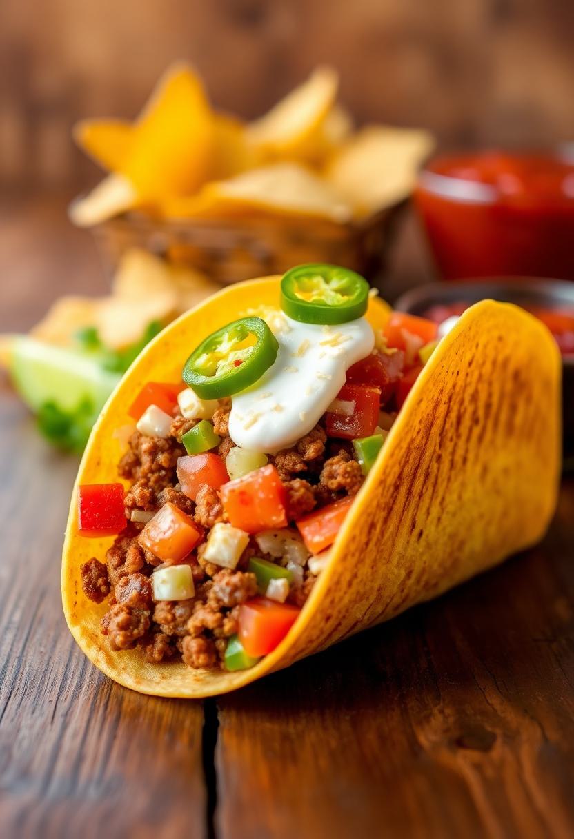 mexican style beef tacos