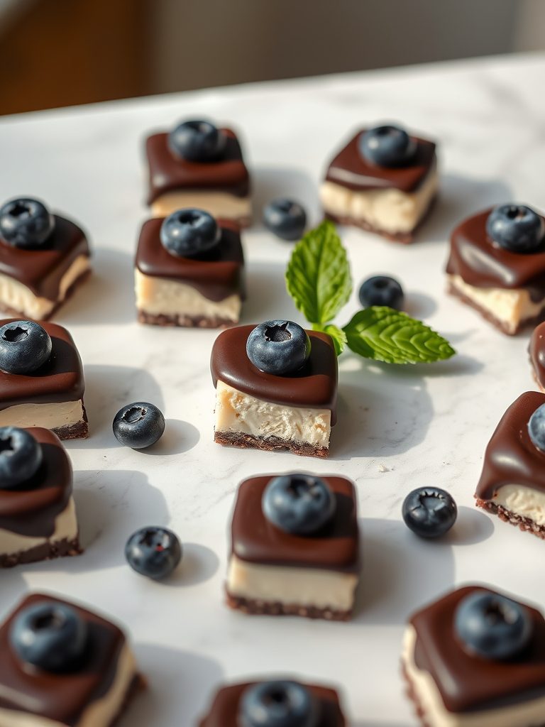 mini blueberry dessert bites