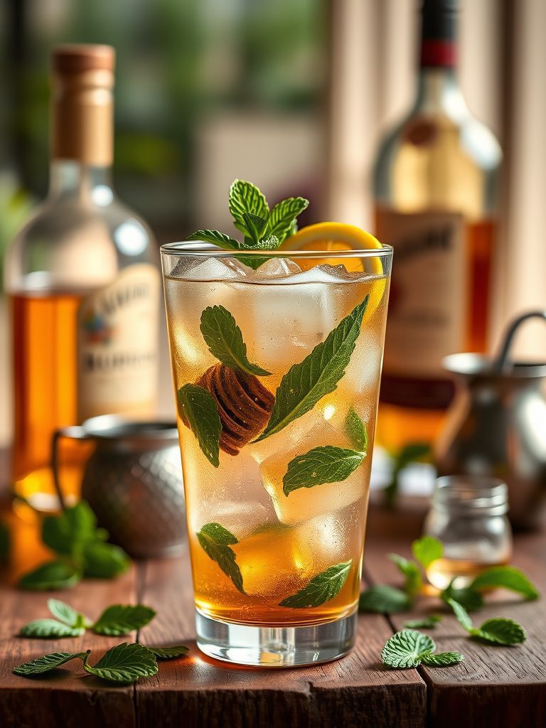 mint flavored summer drink