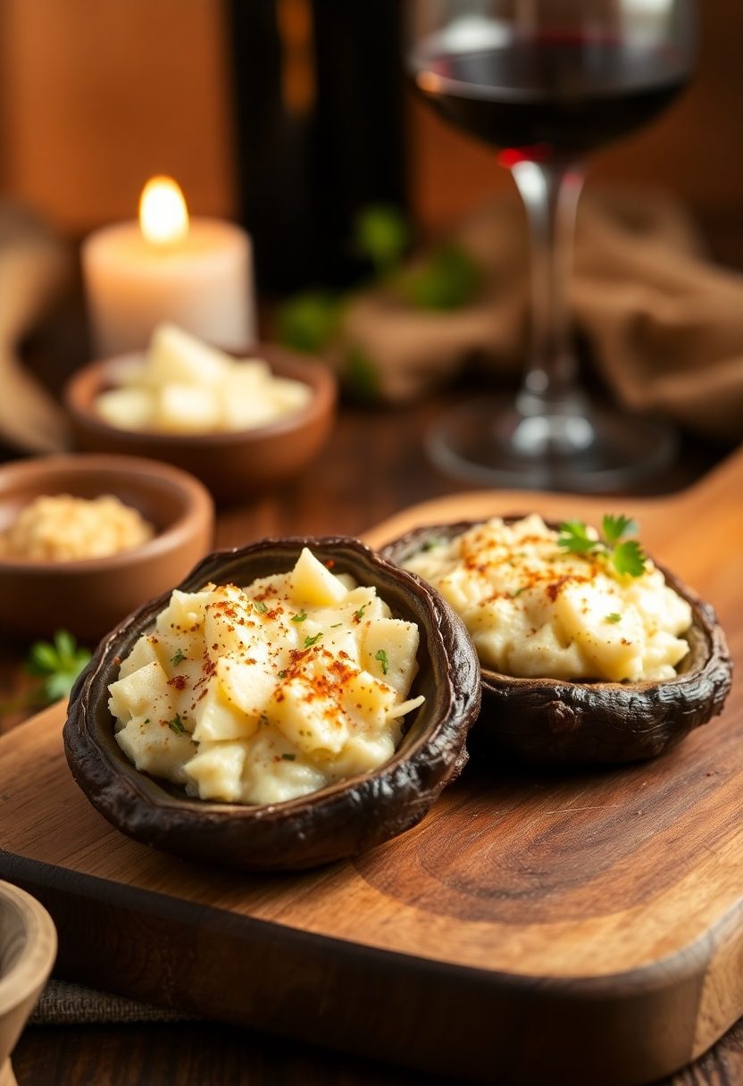 mushrooms filled with goodness