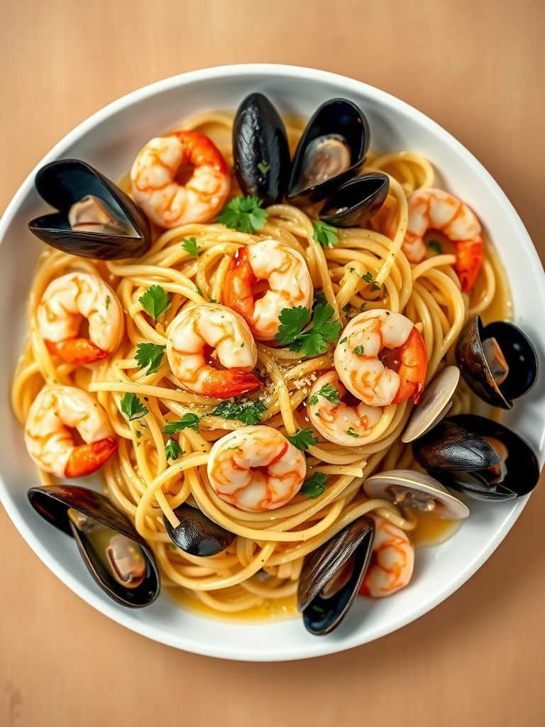 pasta cooked in wine