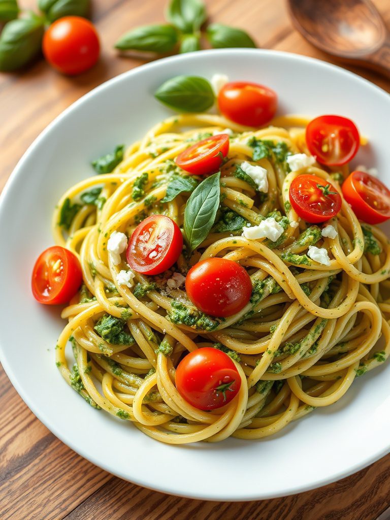 pasta with fresh tomatoes