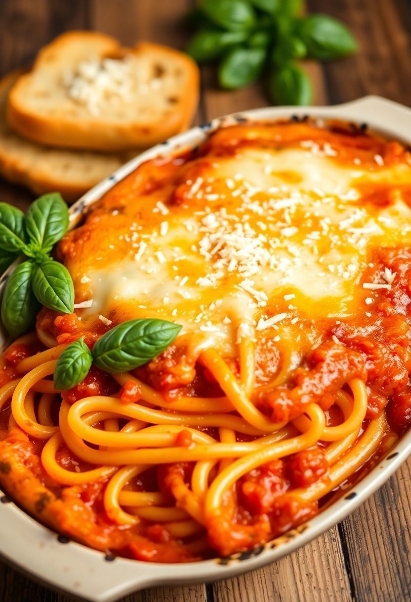 pasta with garlic sauce