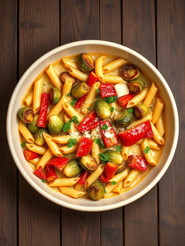 pasta with roasted vegetables