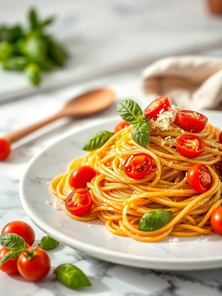pasta with sweet toppings