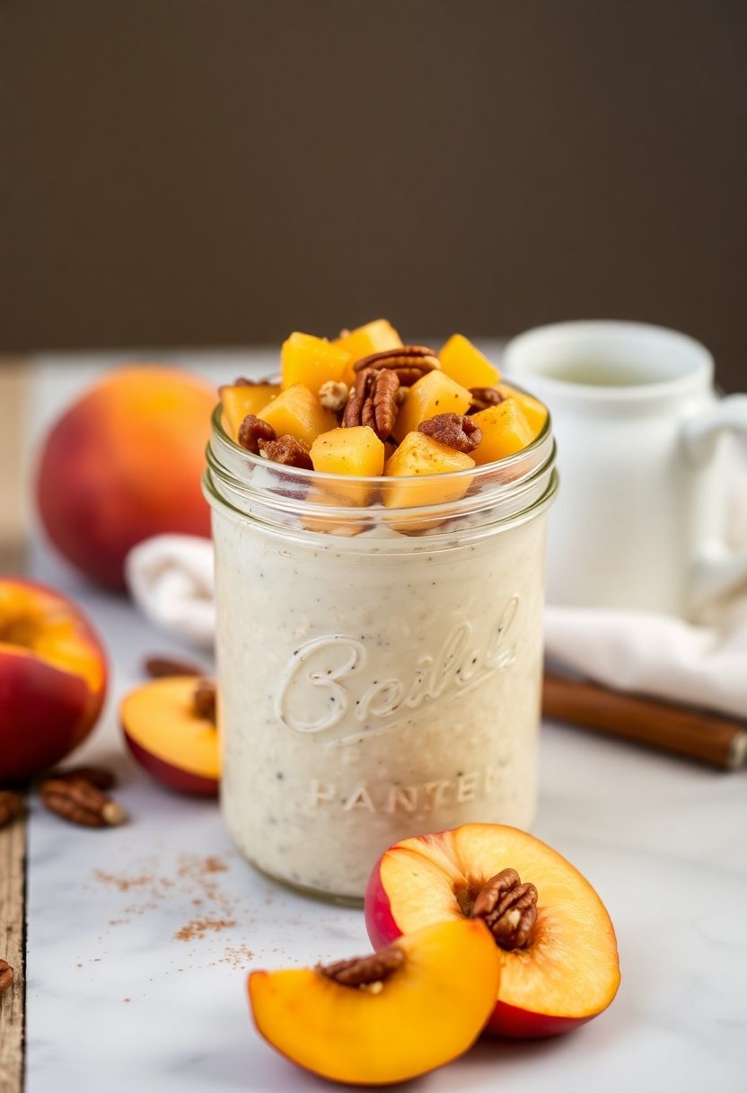 peach flavored oat dessert