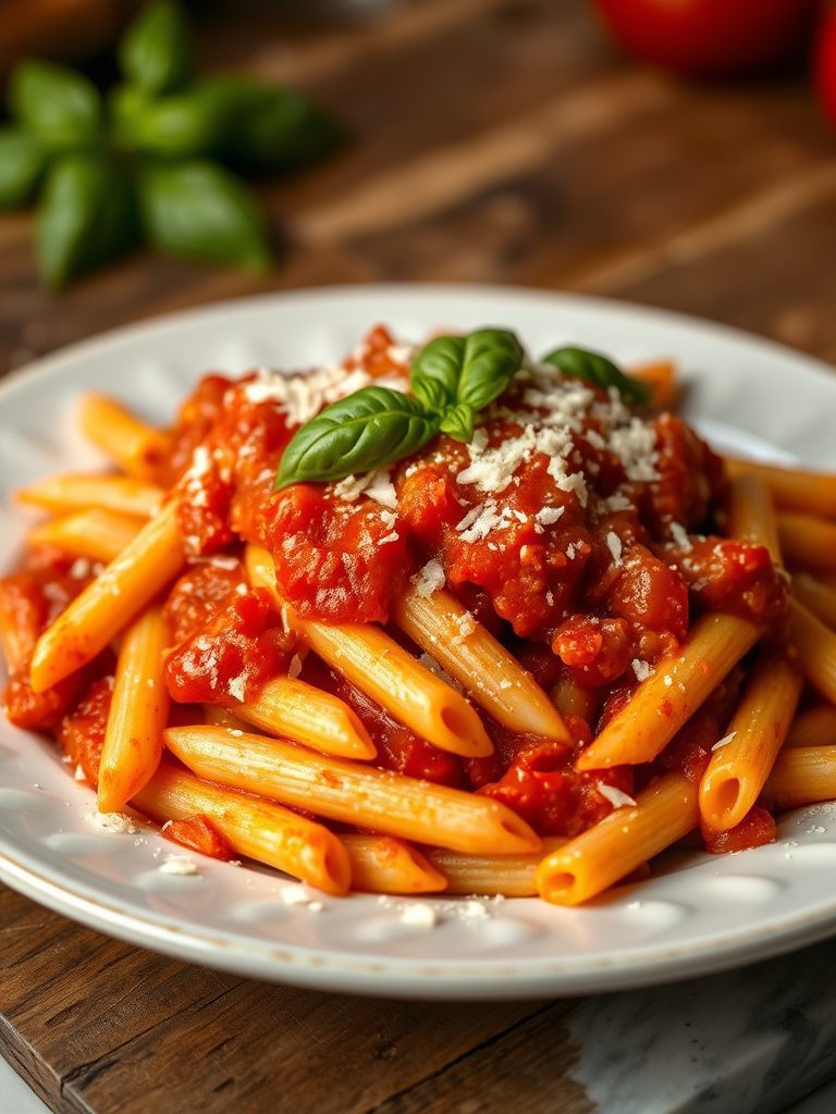 penne in tomato sauce