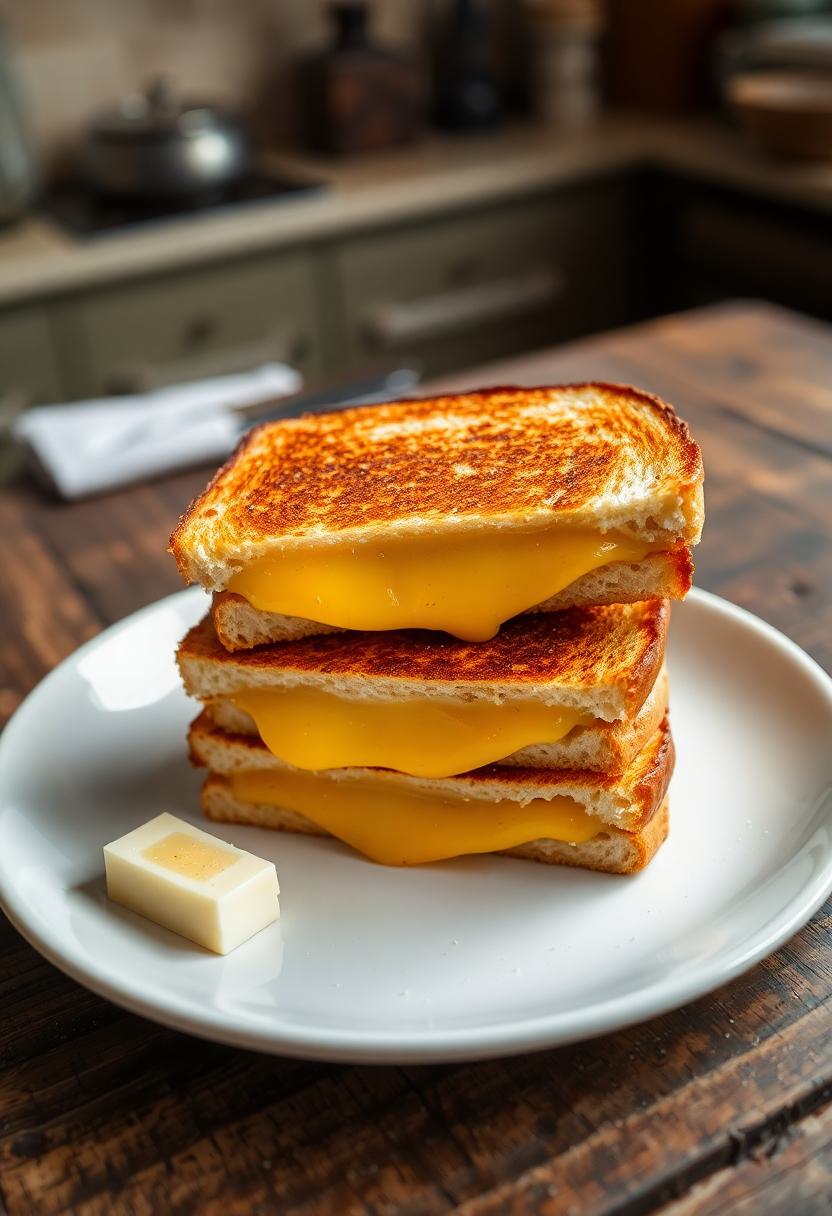 perfectly melted cheese sandwich