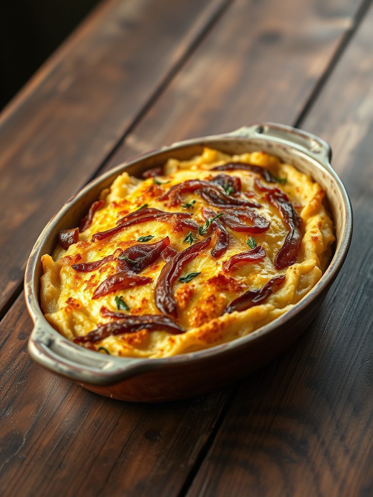 potatoes with caramelized onions
