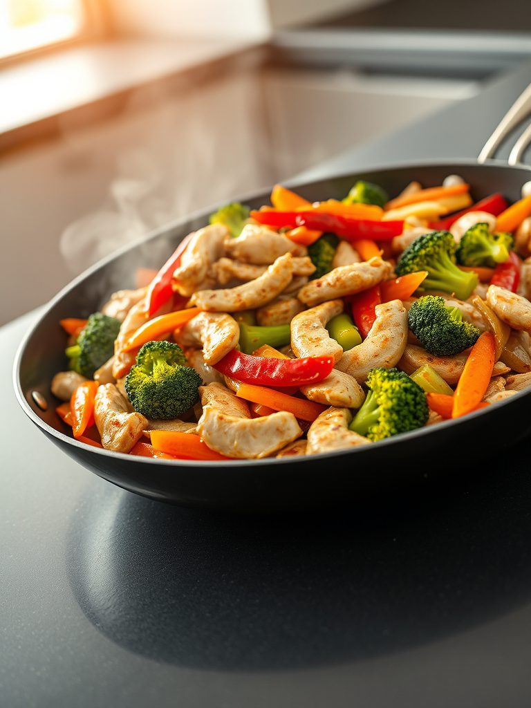 quick asian food dish