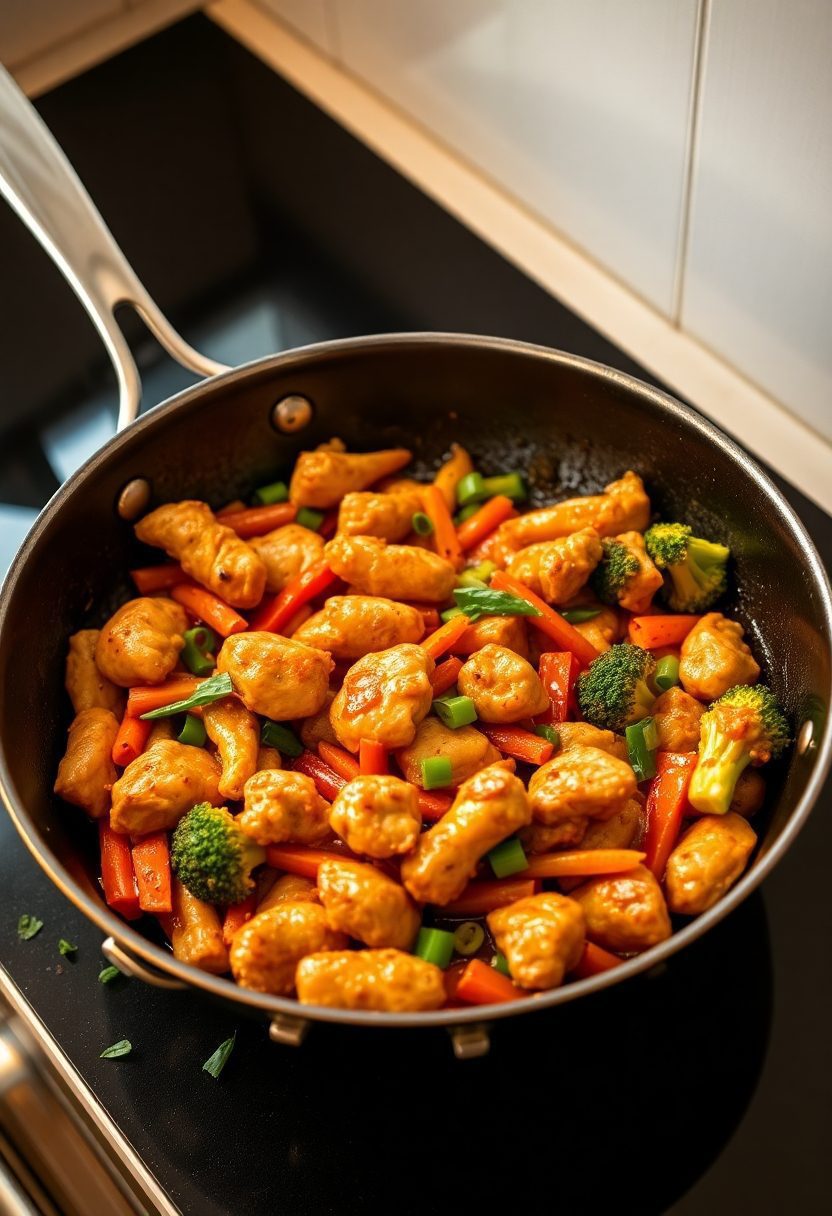 quick asian food dish
