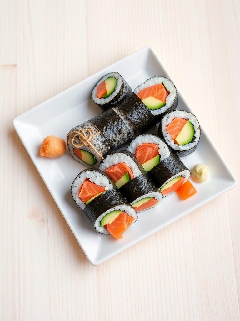 raw fish sushi delight