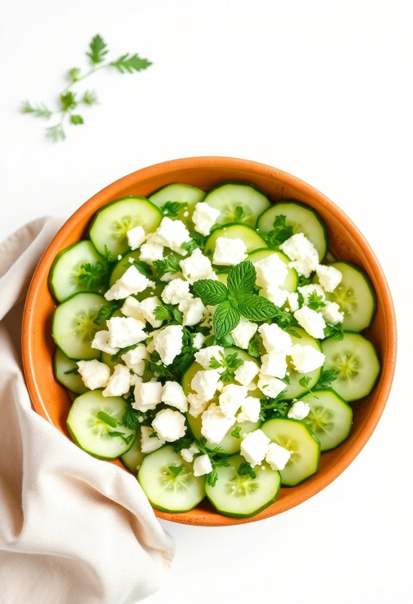 refreshing greek summer salad