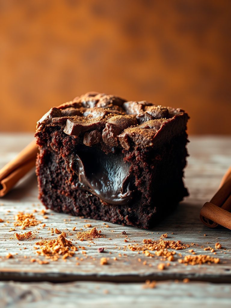 rich chocolate spice brownies