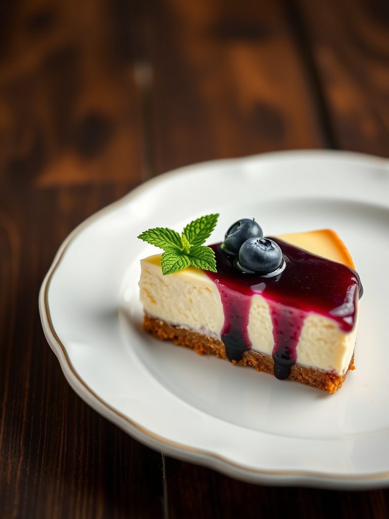 rich dessert with bourbon
