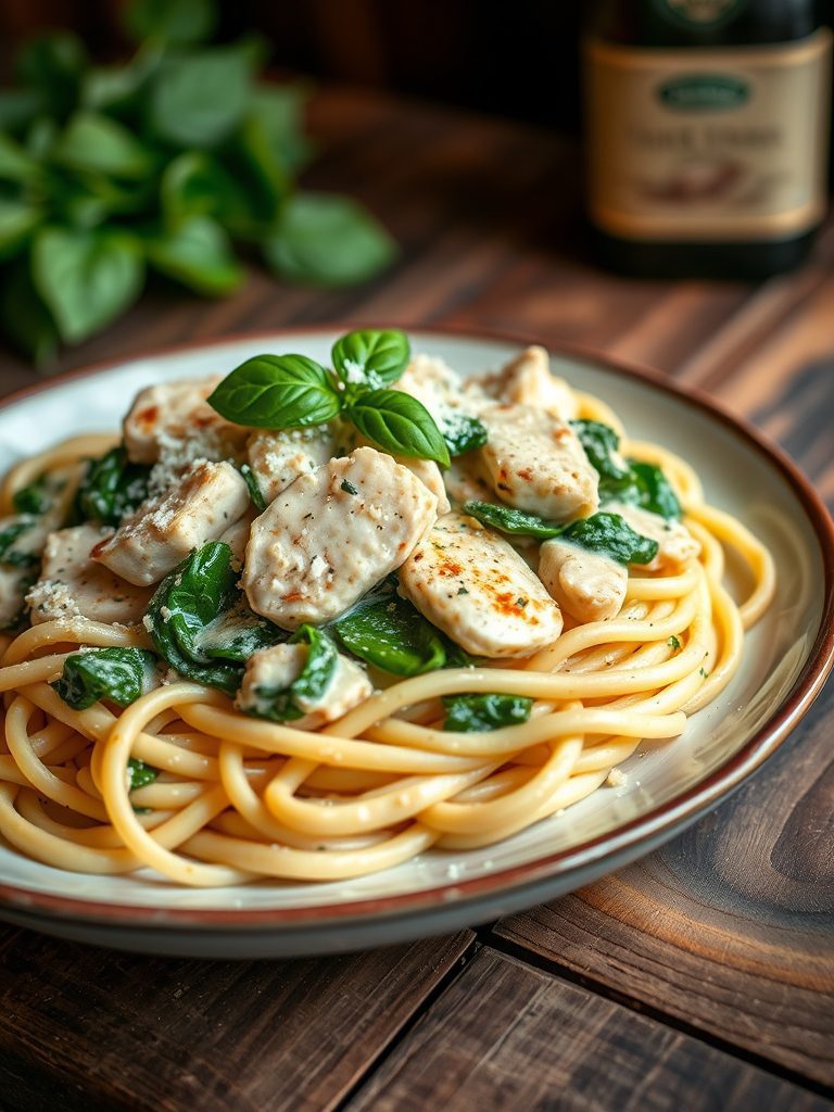 rich pasta chicken dish