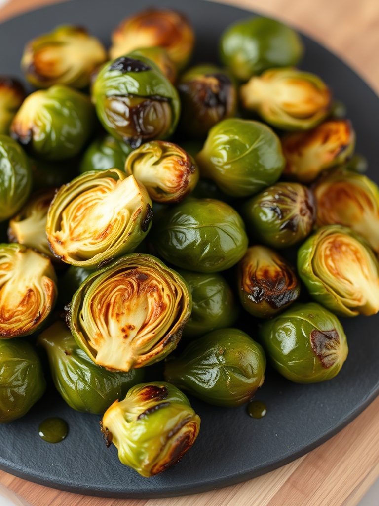 roasted brussels with pepper