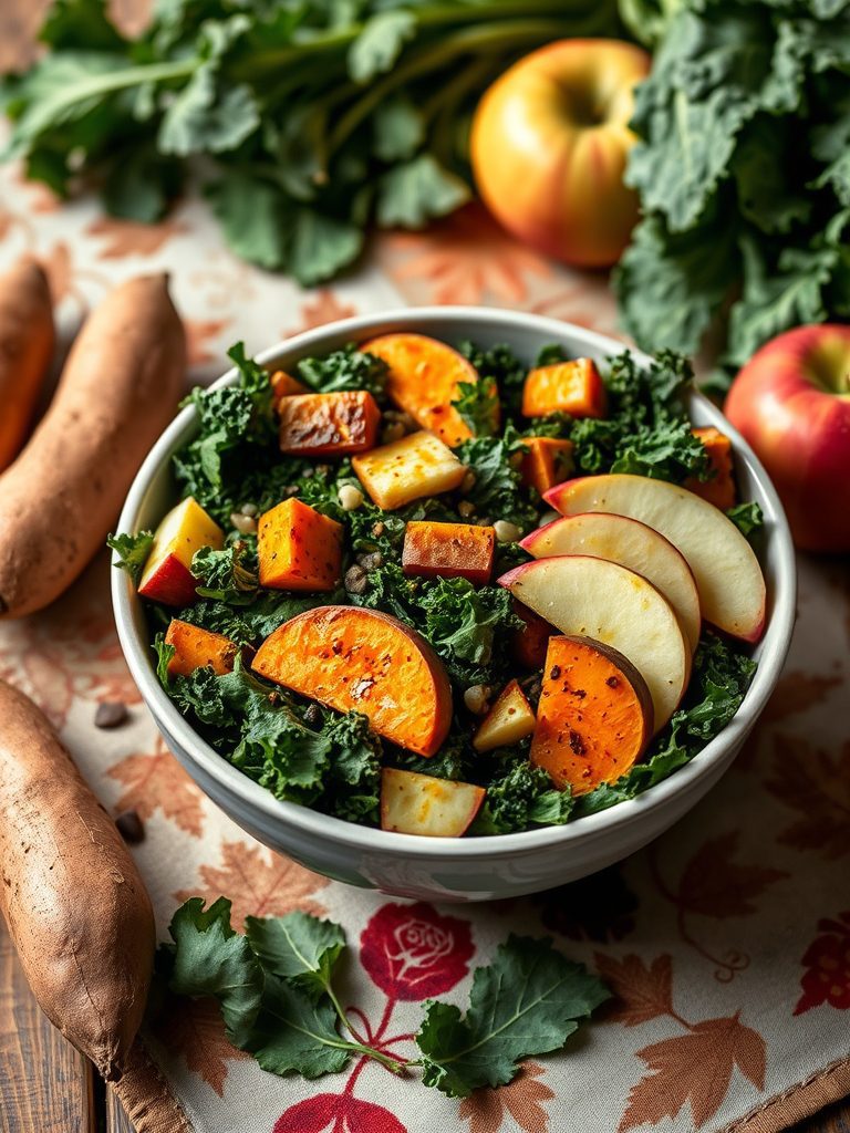 roasted kale sweet salad