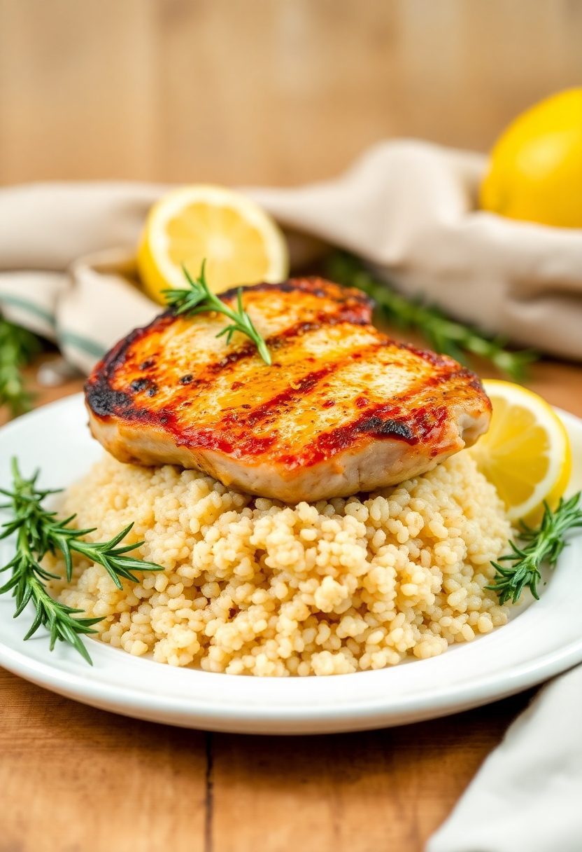 rosemary flavored pork dish