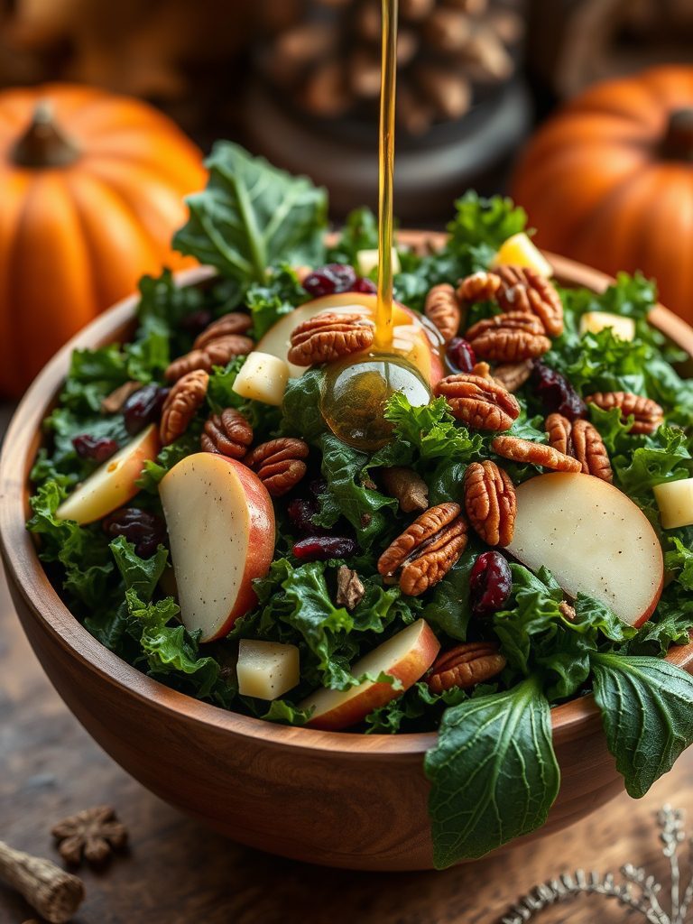 salad with fresh apples