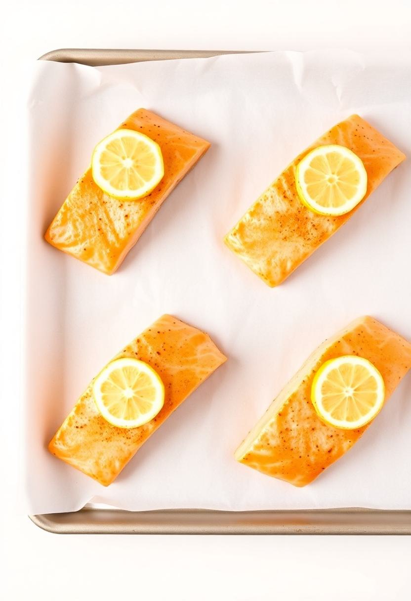 salmon cooked with garlic