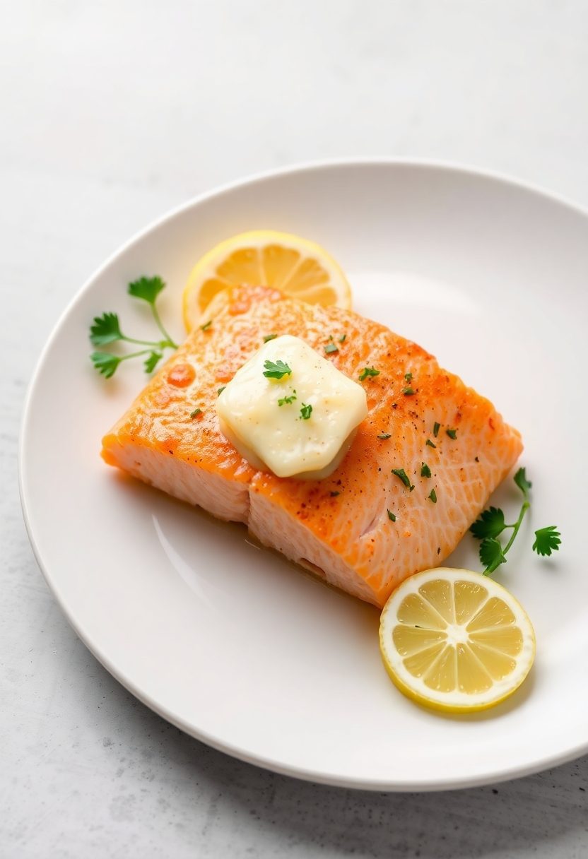 salmon cooked with lemons