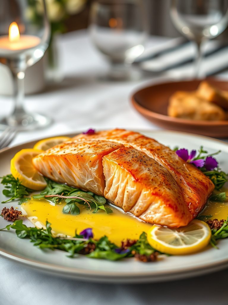 salmon with lemon sauce