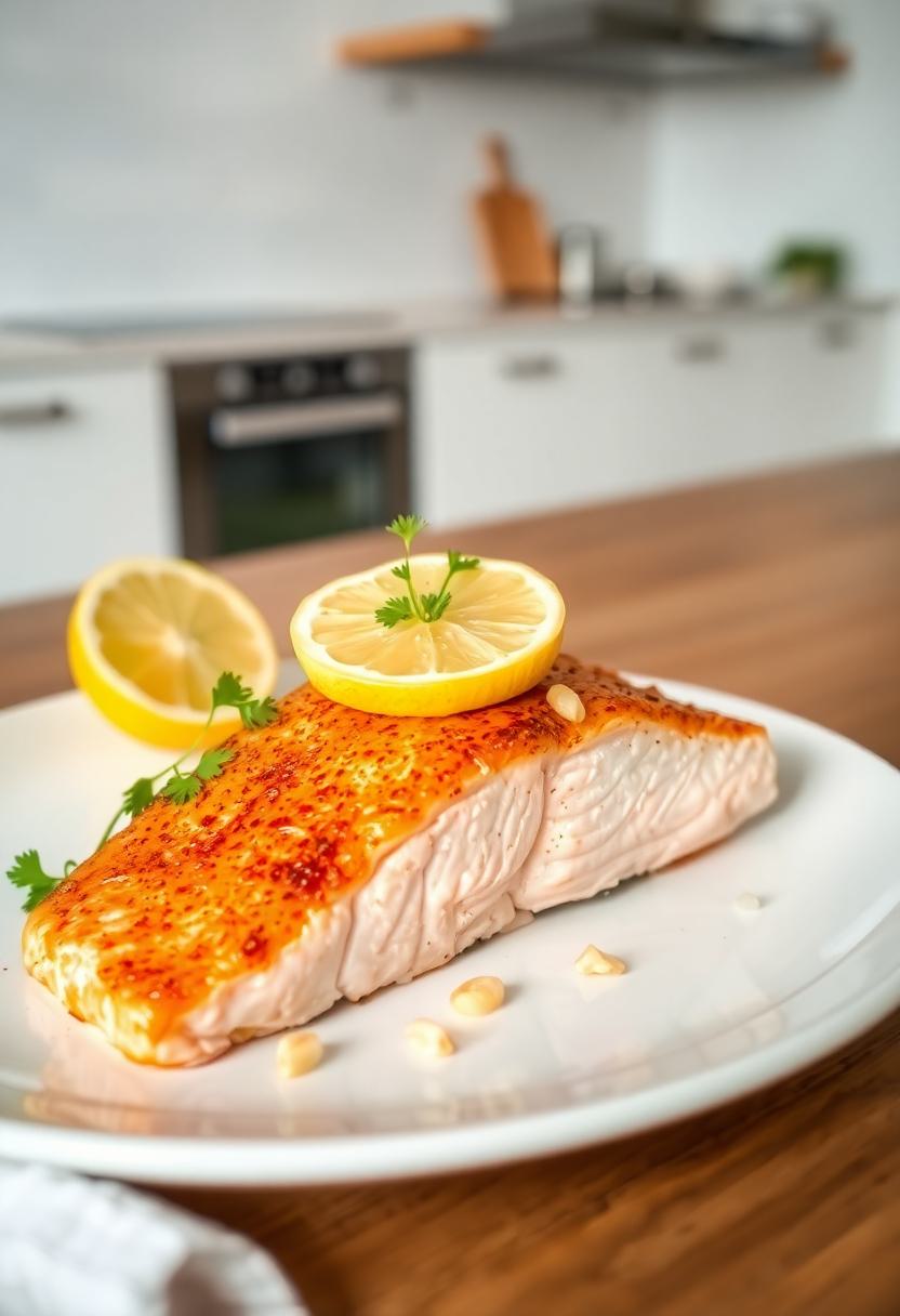salmon with lemon sauce