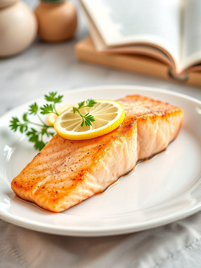 salmon with lemon seasoning