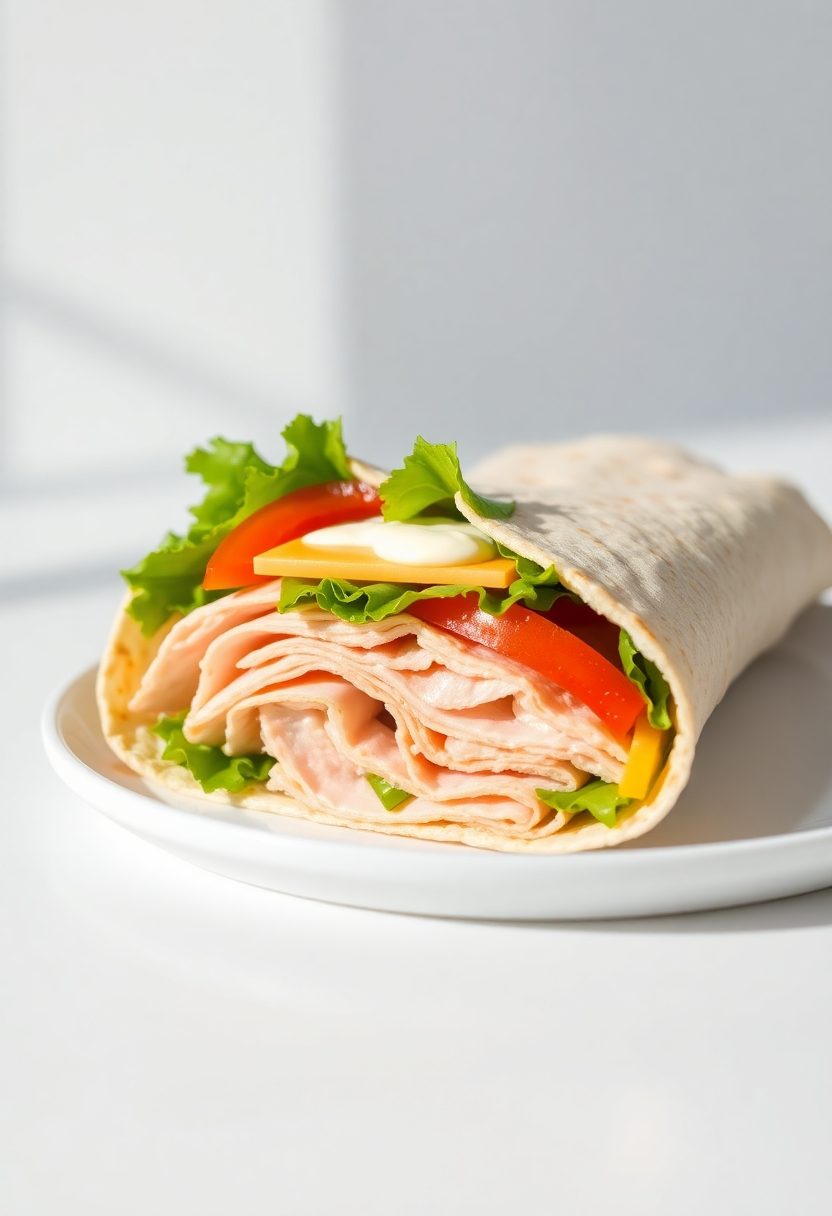 sandwich with turkey filling