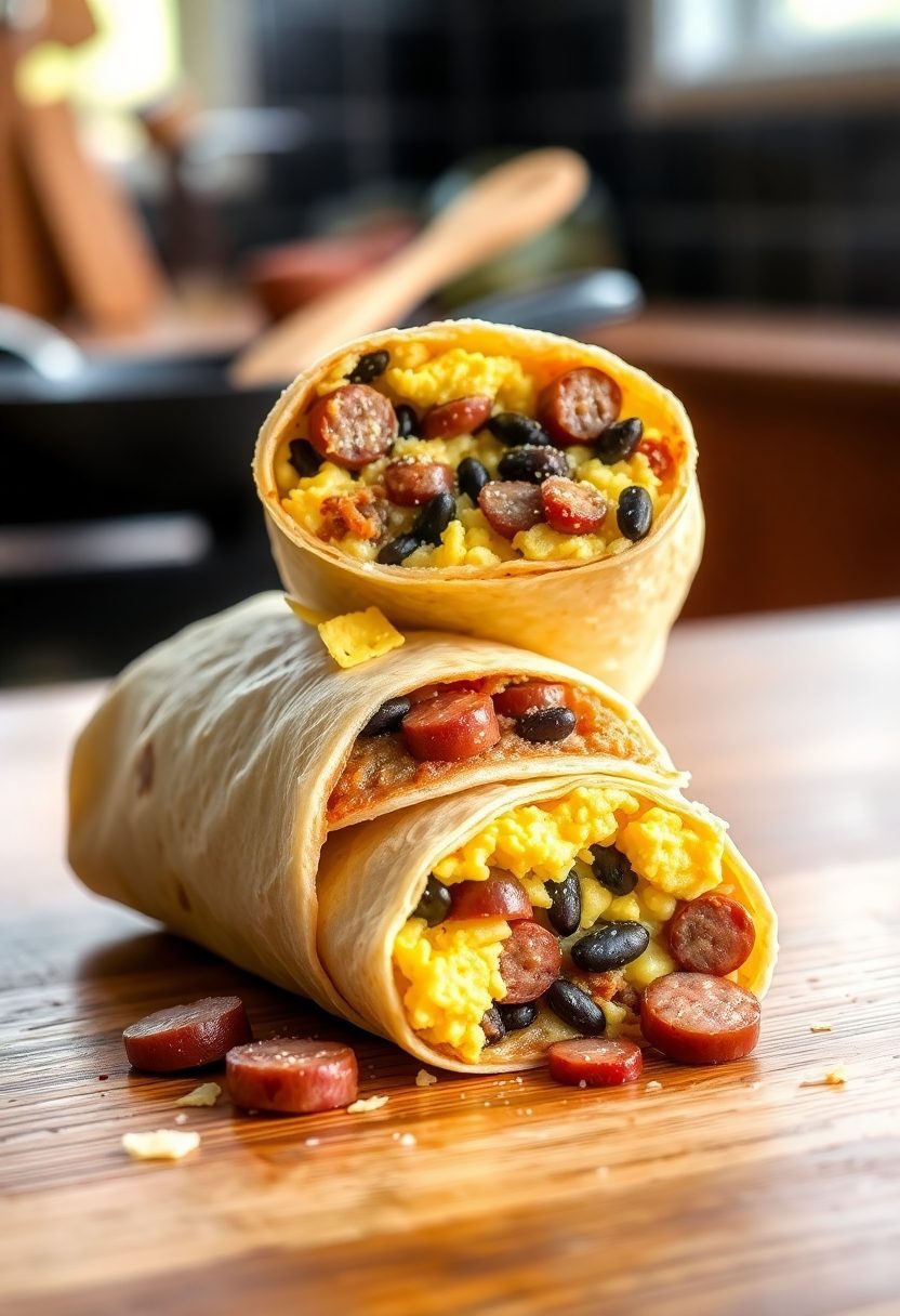 sausage and black beans