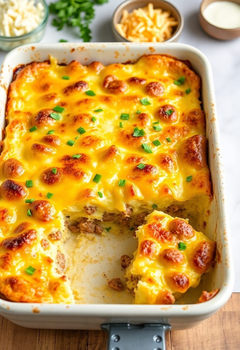 sausage and cheese breakfast