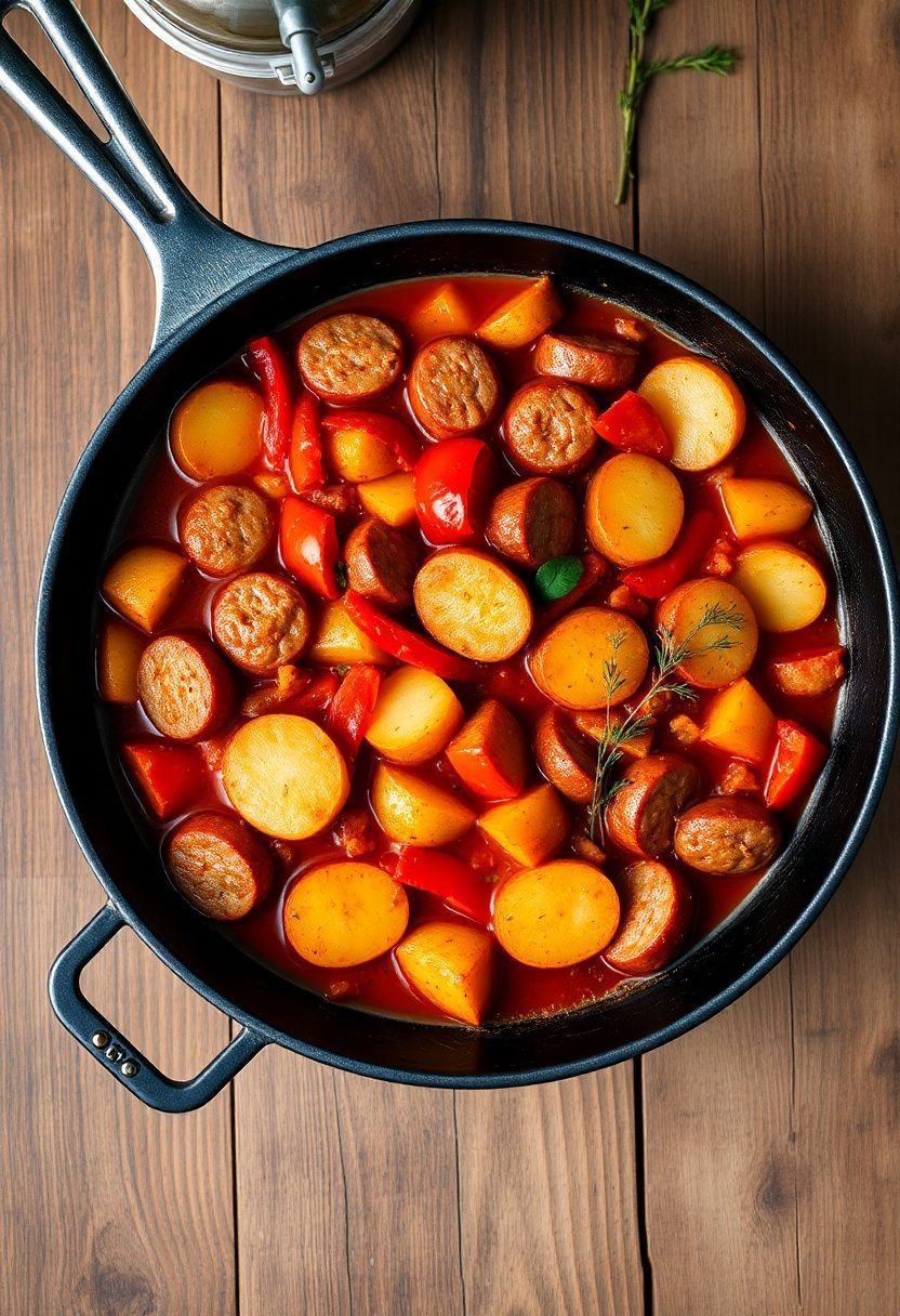 sausage and potato dish