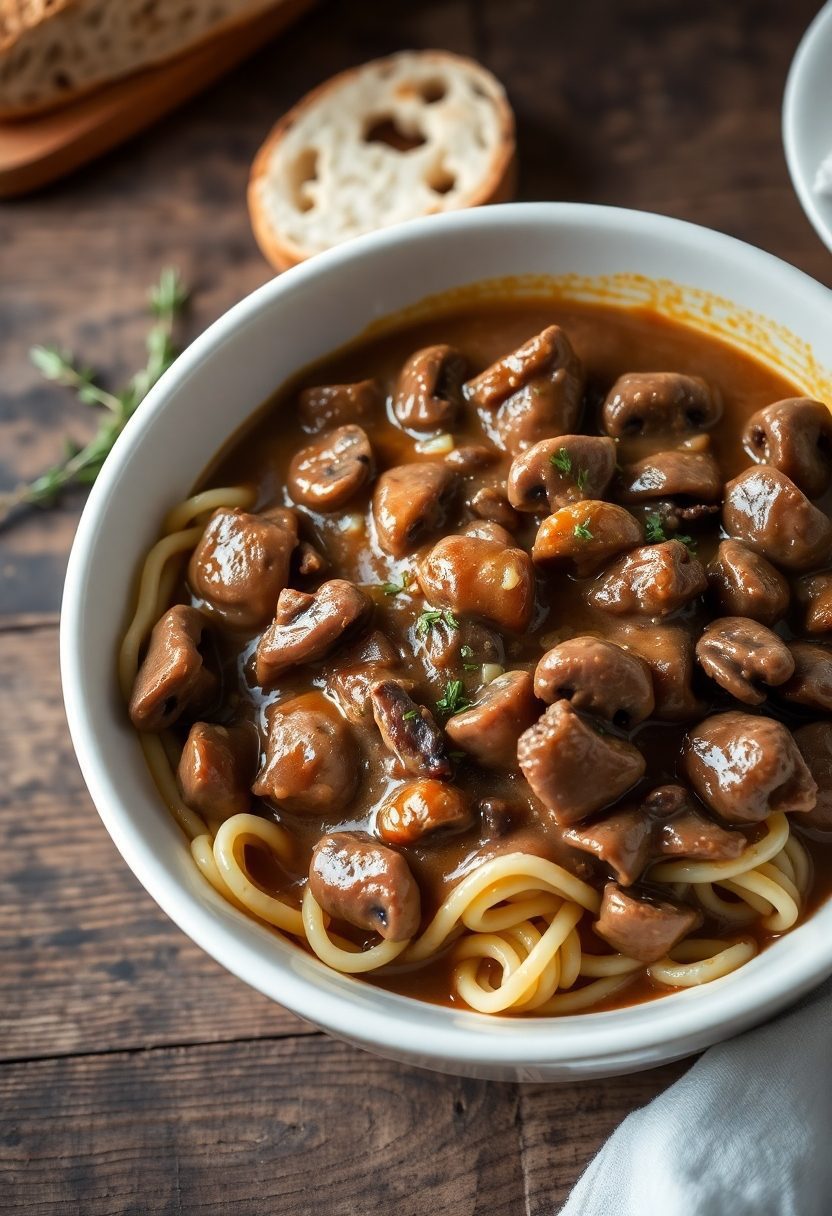 savory beef mushroom sauce