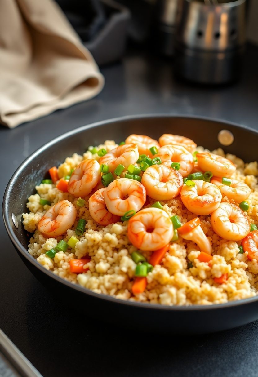 shrimp cauliflower fried rice