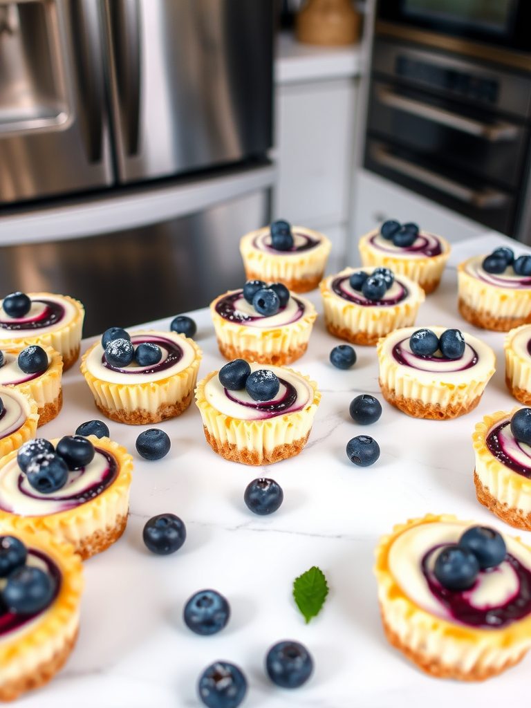 small blueberry dessert treats