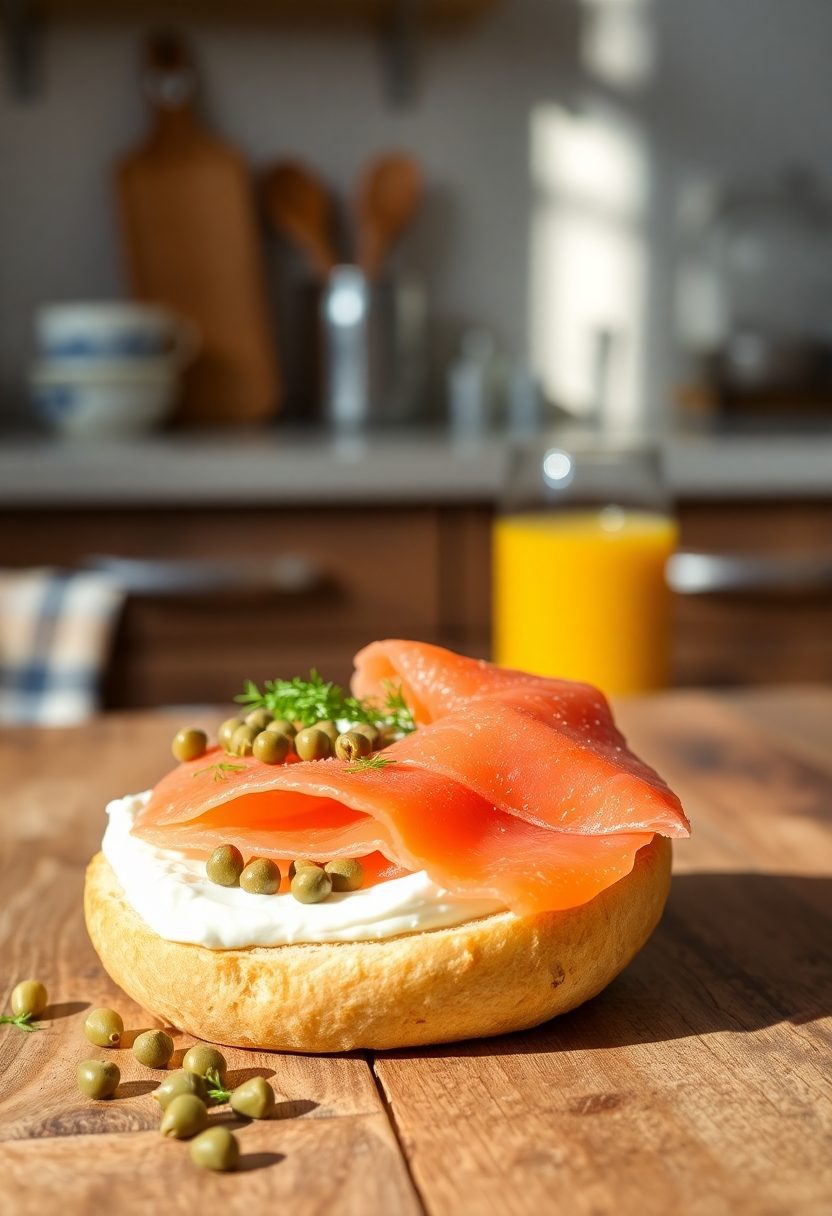 smoked fish on bagels