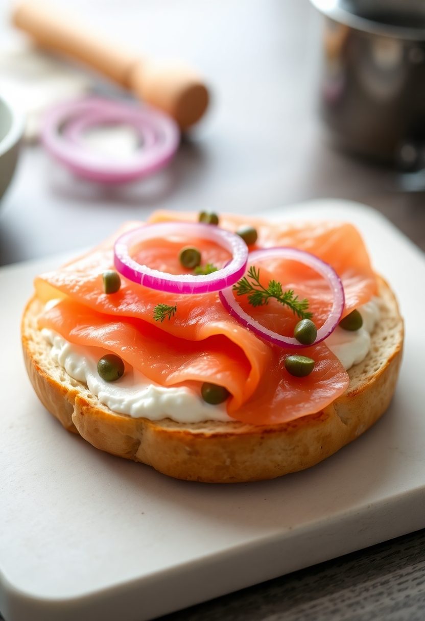 smoked fish on bagels
